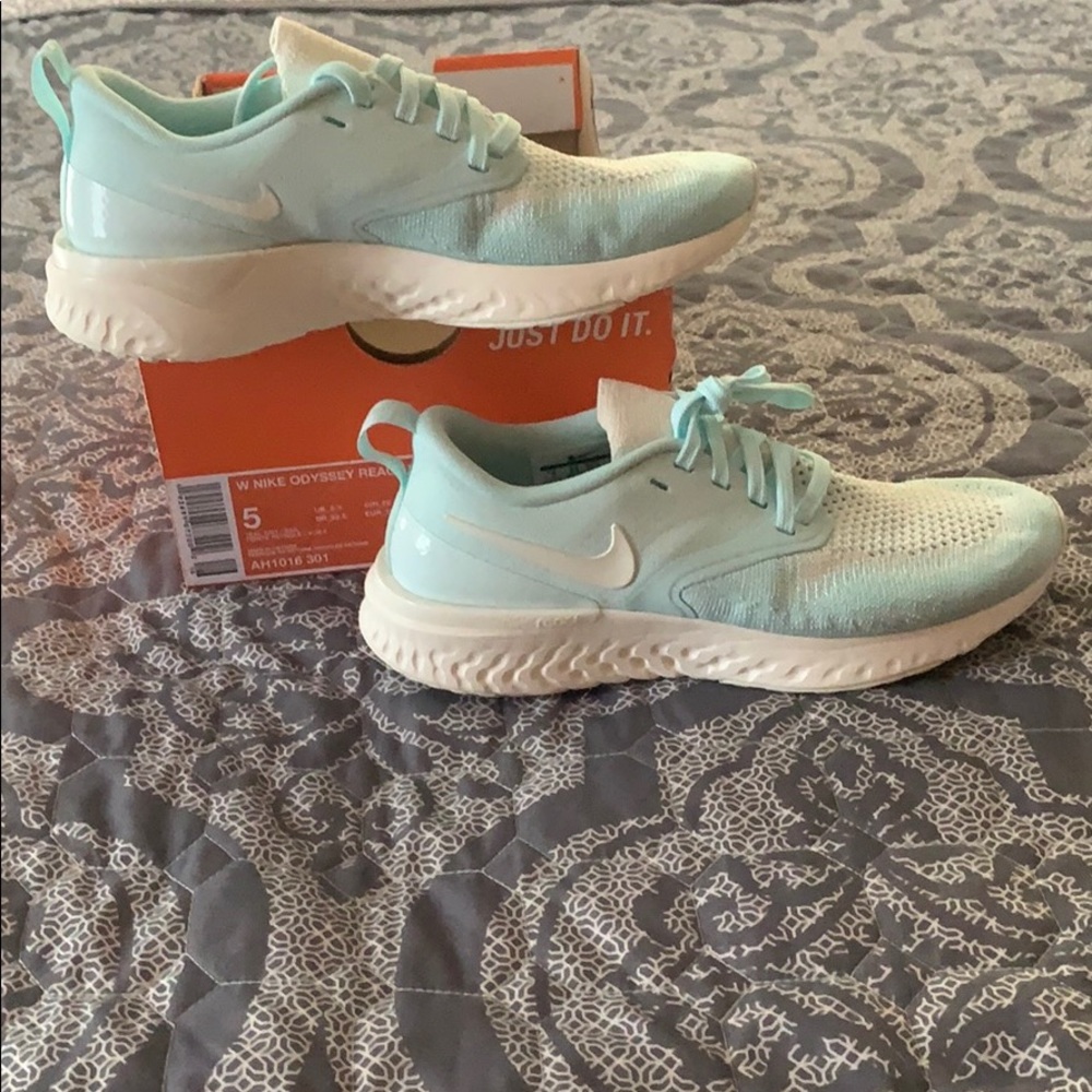 New W Nike Odyssey React 2 Flyknit Teal